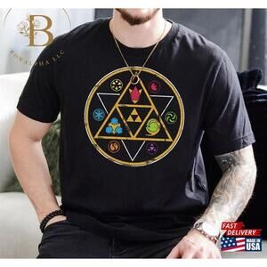 Symbols Of Time Legend Zelda Tshirt Shirt Video Game Classic